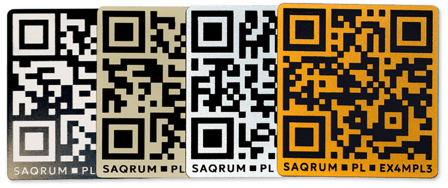 tabliczki_qr_rozmiar_m Zestawienie kolorów tabliczek z kodami QR